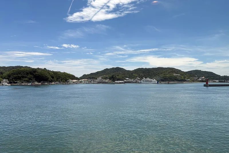 Miyanoura, the main port of Naoshima