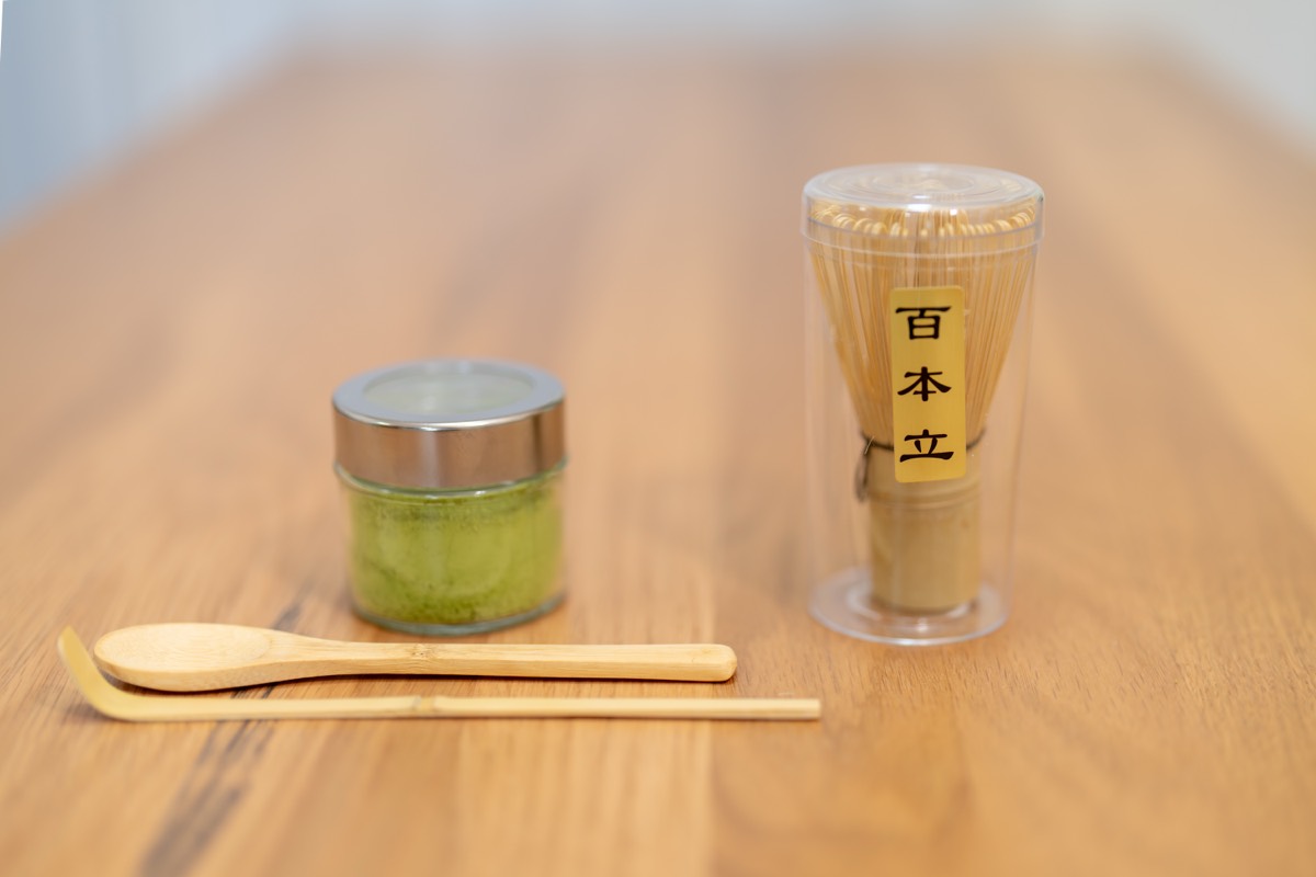 出張お茶たて・和三盆づくり体験 抹茶 茶筅 茶杓 日々の音